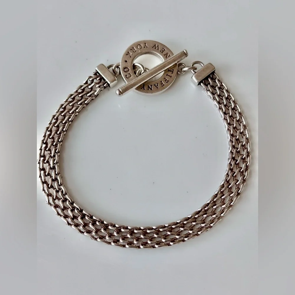 Tiffany & Co. Somerset Toggle Bracelet
Sterling Silver 925. Size 7" - Picture 9 of 9